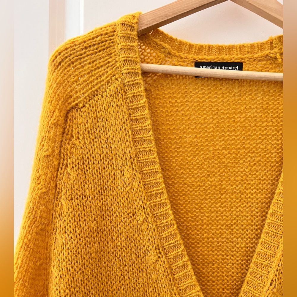 American Apparel Turmeric oversized cardigan